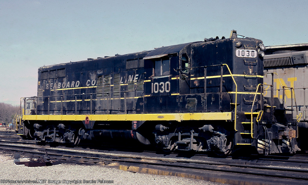 Seaboard Coast Line GP9 #1030, at the Boyles Yard engine terminal, 